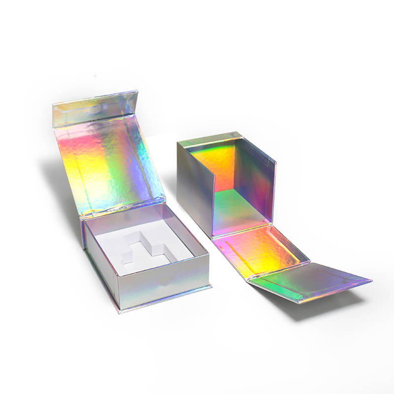Folding Cardboard Laser Paper Skincare Cosmetics Perfume Box Gift Square Magnetic Box