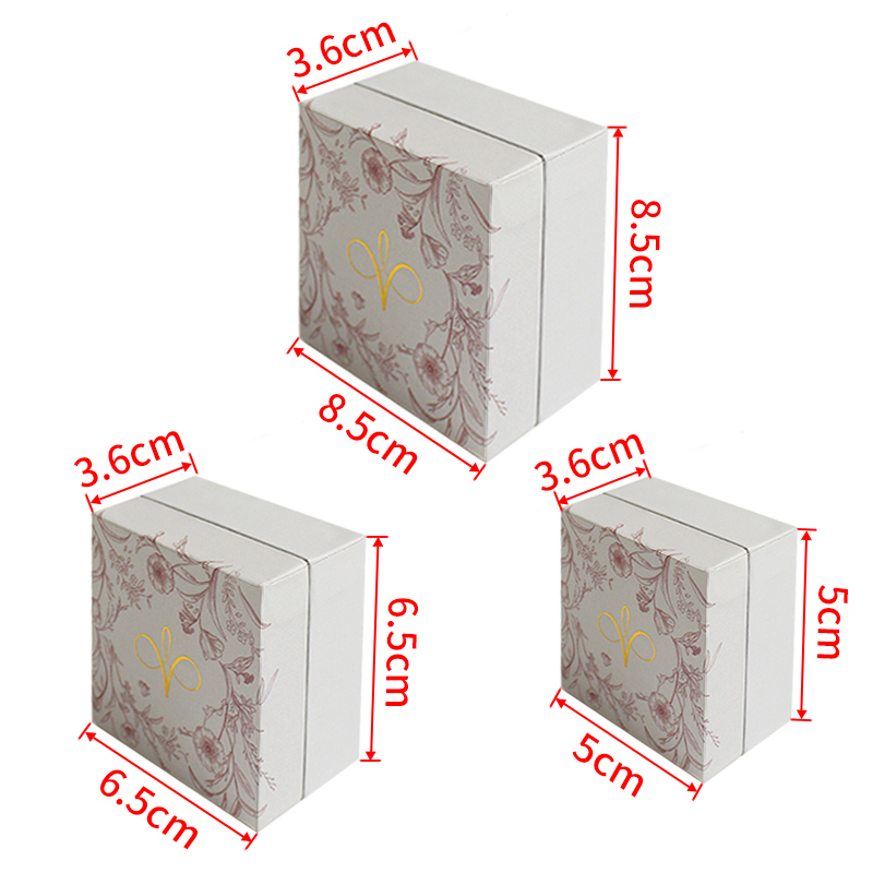 Jewelry Clamshell Box Cardboard Packaging Sponge velvet insert