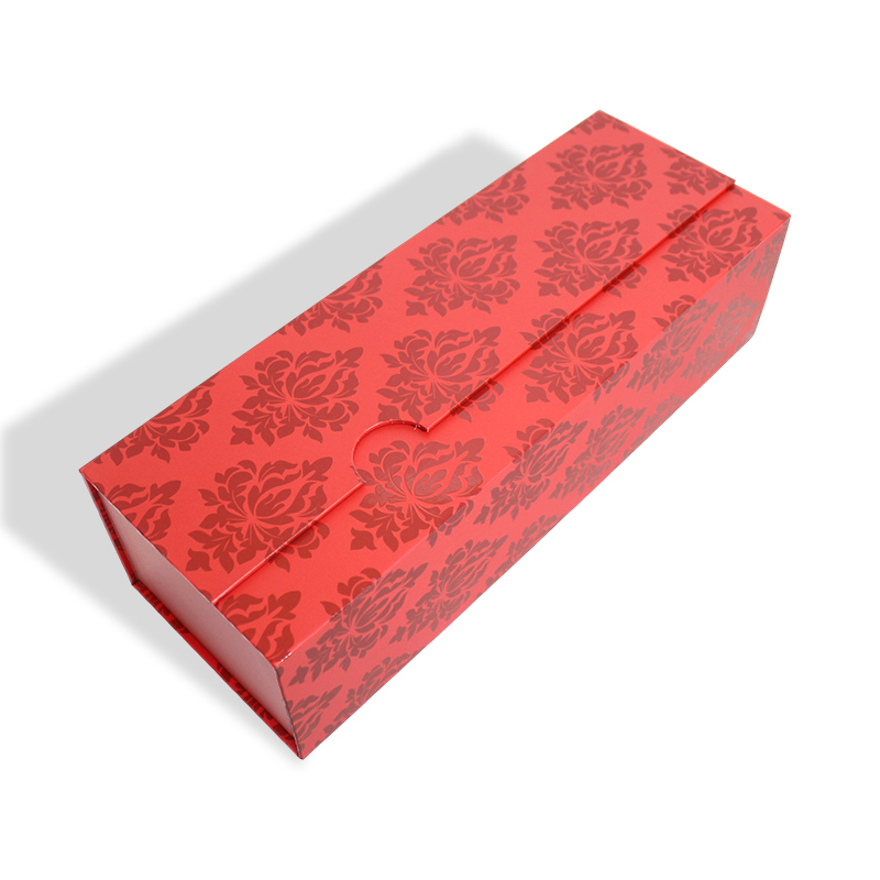 Wine Double-Door Magnetic Folding Gift Box With EPE Pearl Cotton