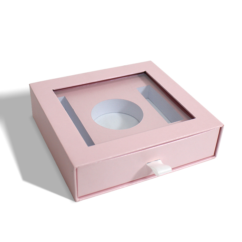 Makeup Gift Drawer Box With Window EVA Insert