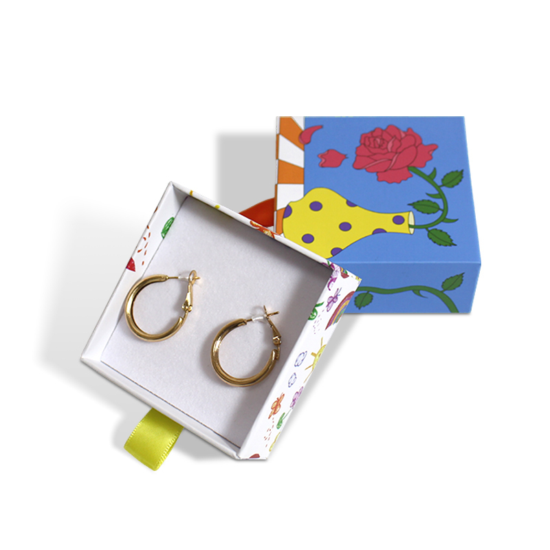 Jewelry Drawer Packaging Box With Corrugated Paper Insert