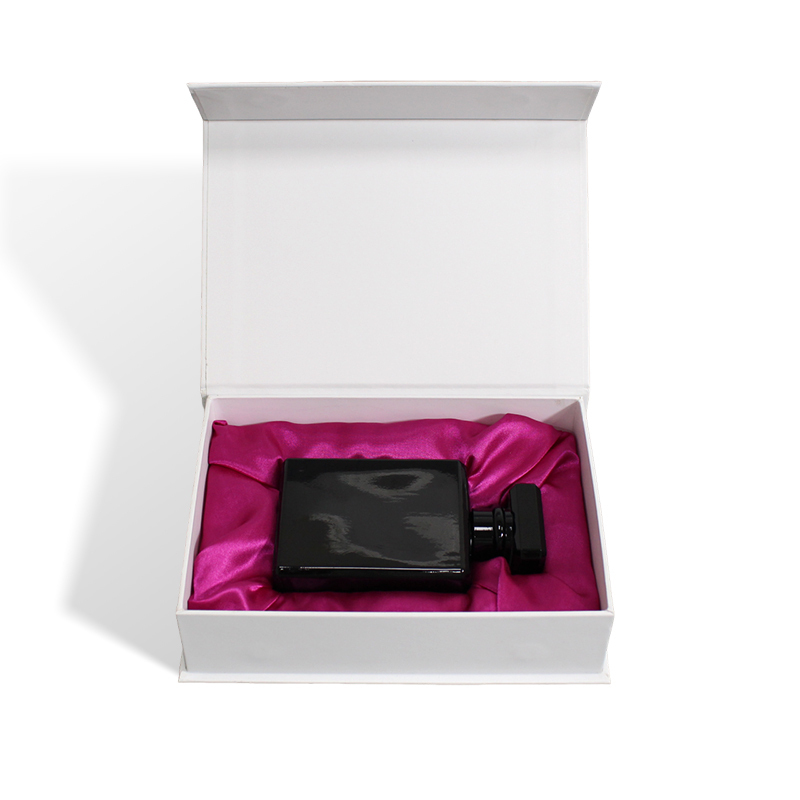 Cosmetics Perfume Clamshell Magnetic Box With Velvet Foam Insert