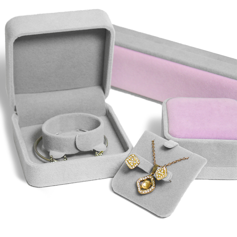 Jewelry Velvet Ring Box Pendant Bracelet Necklace Gift Box Jewelry Earrings Packing Box