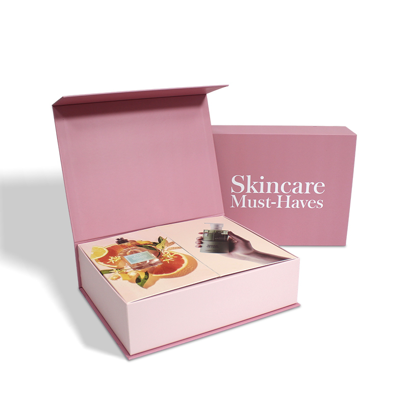 Cosmetic Clamshell Magnetic Box with EVA velvet insert