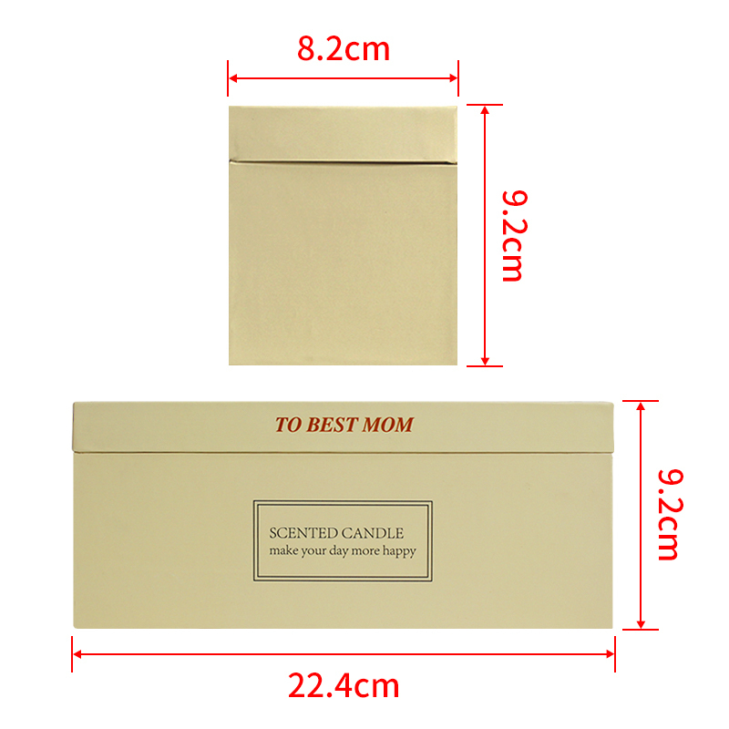 Candle Clamshell Gift Box Corrugated Paper Insert