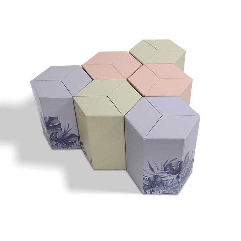 Hexagonal Pillar Magnetic Closure Cosmetic Box