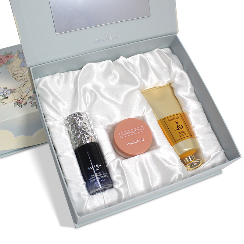 Cosmetic Clamshell Magnetic Box with Mirror