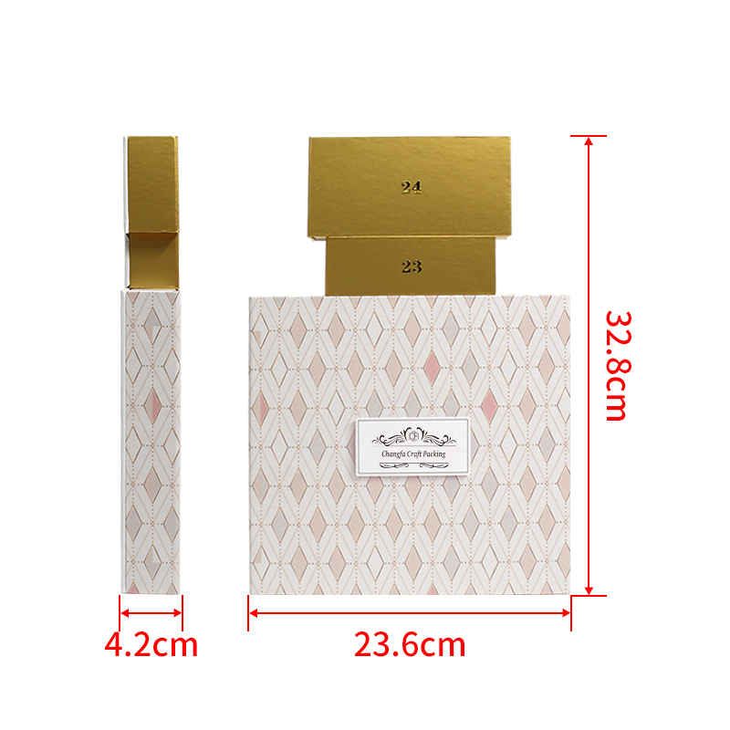 Clamshell Magnetic Perfume Lipstick Gift Set Box Countdown Number with EVA velvet insert