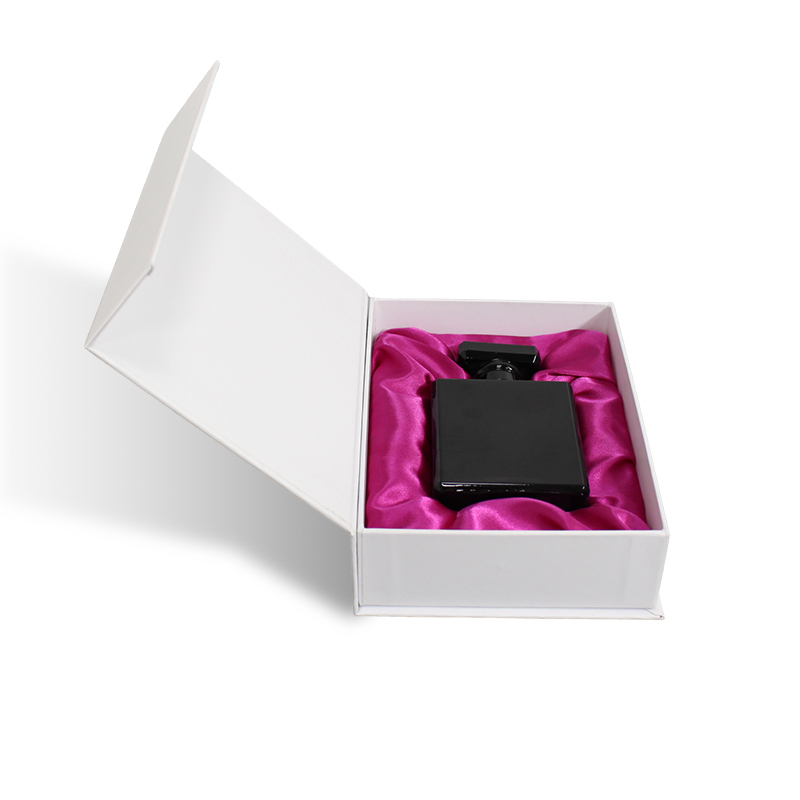Cosmetics Perfume Clamshell Magnetic Box With Velvet Foam Insert