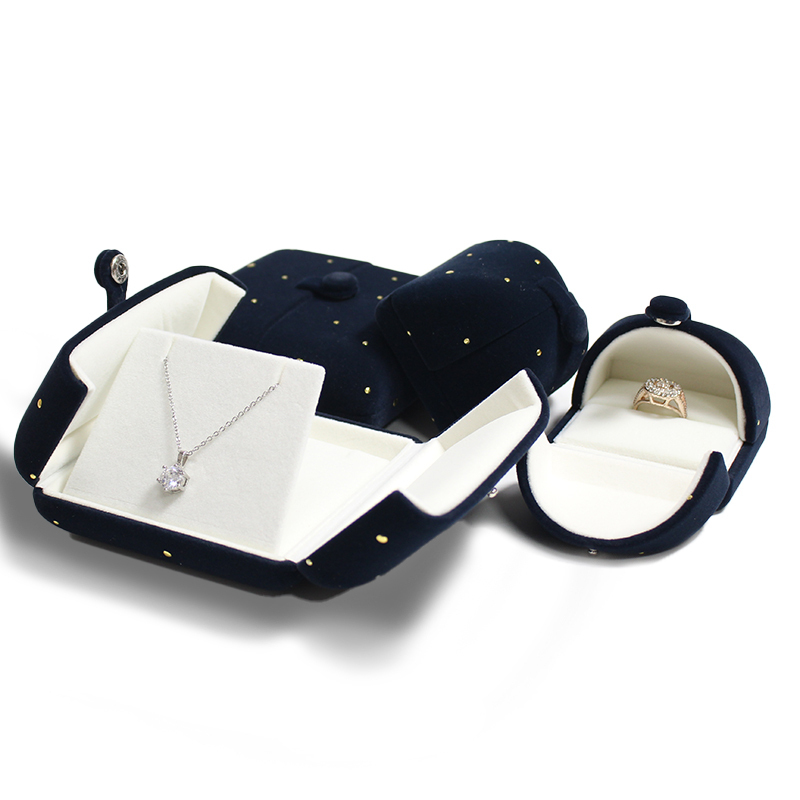 Luxury Jewelry Gift Box Packaging Wedding Velvet Jewelry Set Box