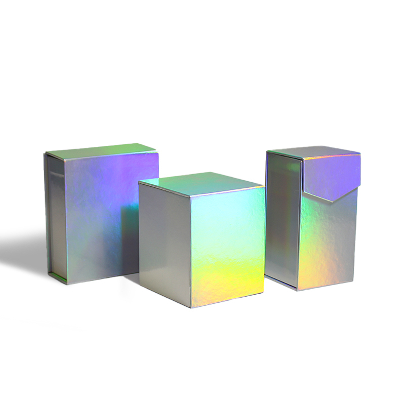 Folding Cardboard Laser Paper Skincare Cosmetics Perfume Box Gift Square Magnetic Box