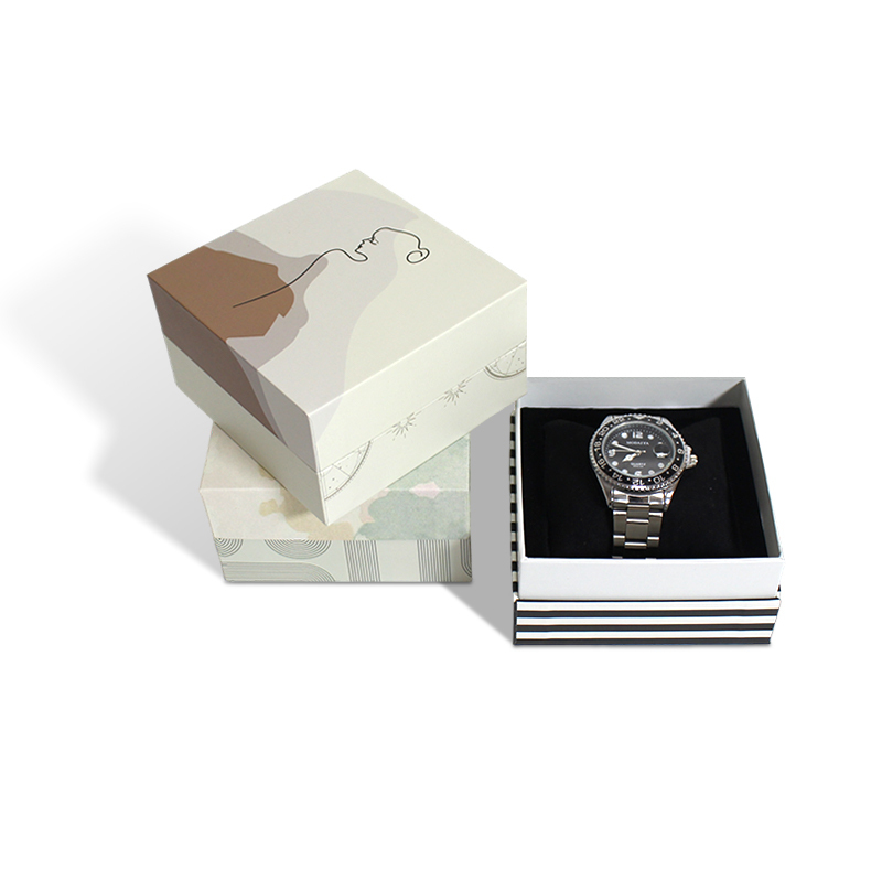Watch Removable Lid Box With Neck Box With Pillow Foam Insert
