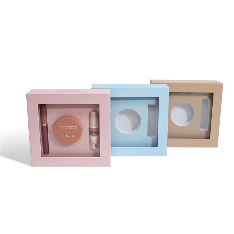 Makeup Gift Drawer Box With Window EVA Insert