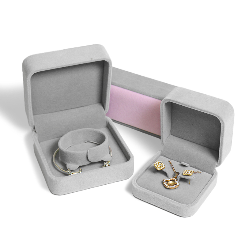 Jewelry Velvet Ring Box Pendant Bracelet Necklace Gift Box Jewelry Earrings Packing Box