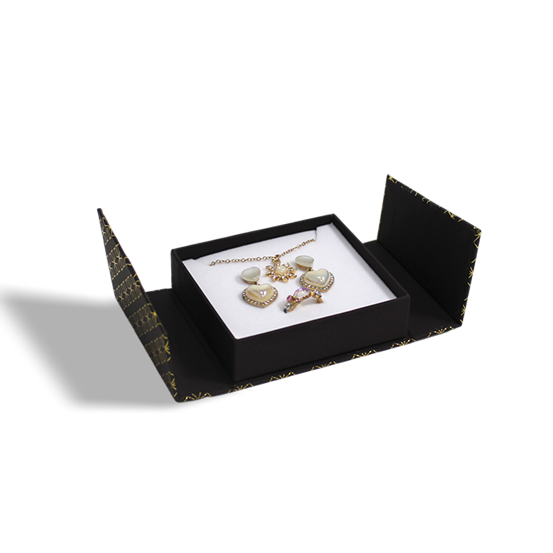 Double Opening Magnetic Jewelry Box With Sponge Insert