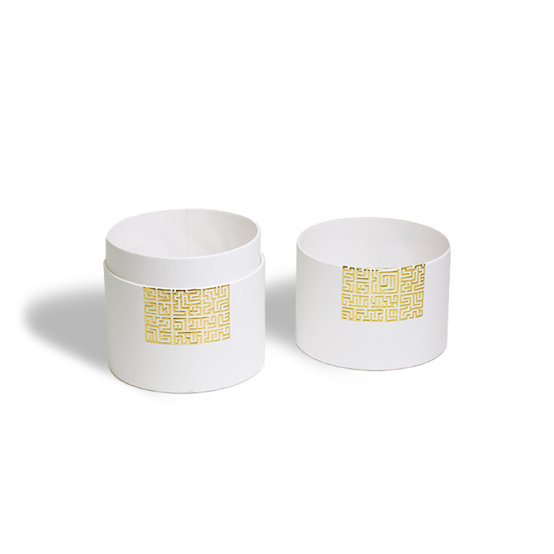 Biodegradable Paper Tube Packaging With Foil Stamped Logo And Gold Cardboard Wrapped Bottom Tube For Packaging