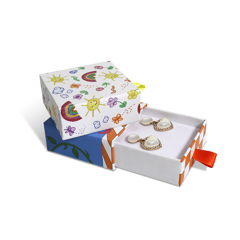 Jewelry Drawer Packaging Box With Corrugated Paper Insert