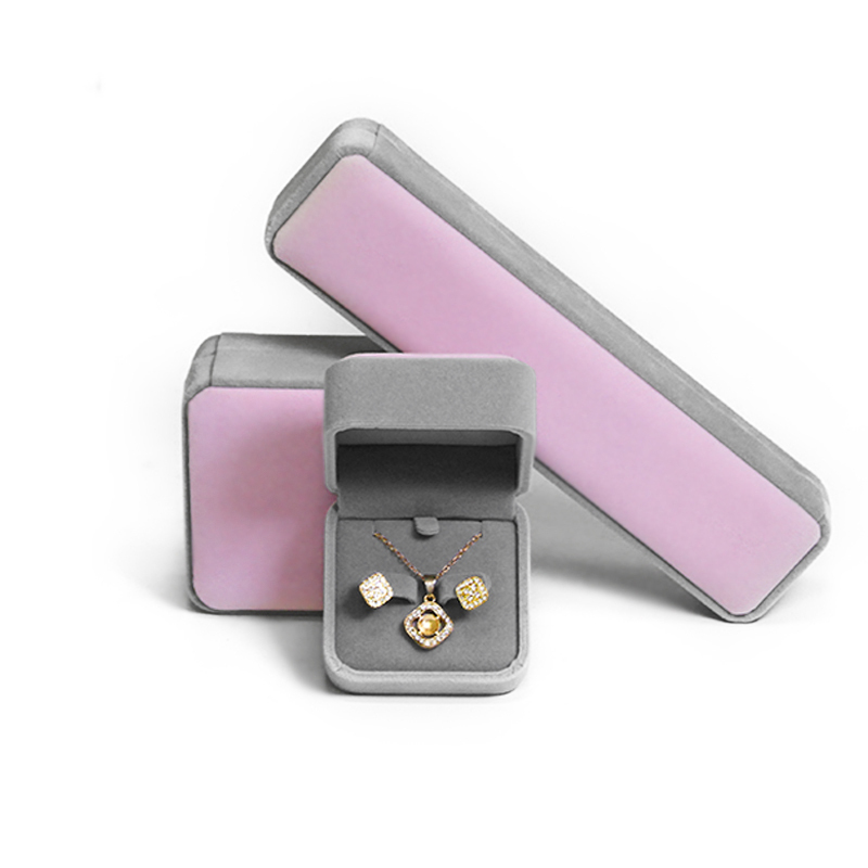 Jewelry Velvet Ring Box Pendant Bracelet Necklace Gift Box Jewelry Earrings Packing Box