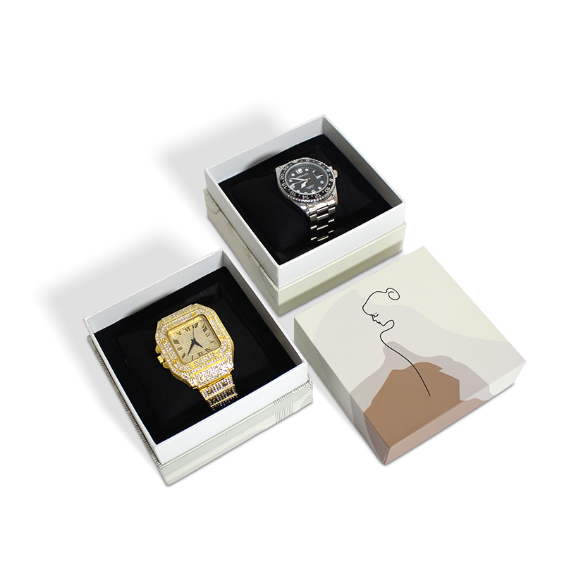 Watch Removable Lid Box With Neck Box With Pillow Foam Insert