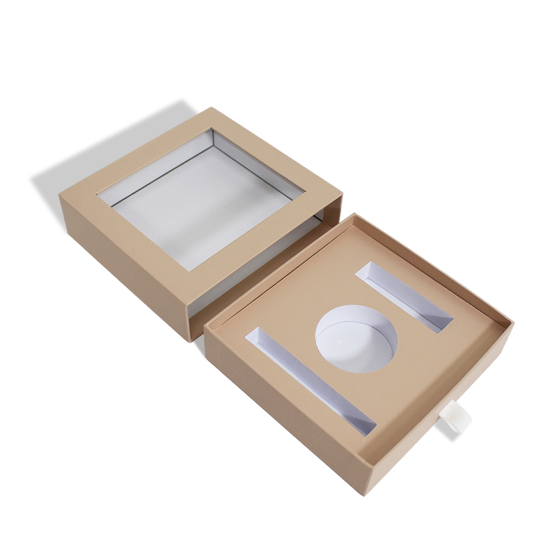 Makeup Gift Drawer Box With Window EVA Insert