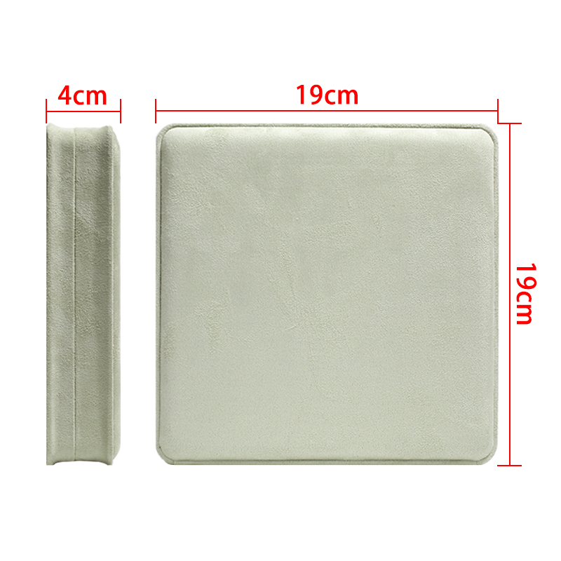 Light Green Waist Velvet Cloth Pearl Necklace Earrings Ring Storage Jewelry Box
