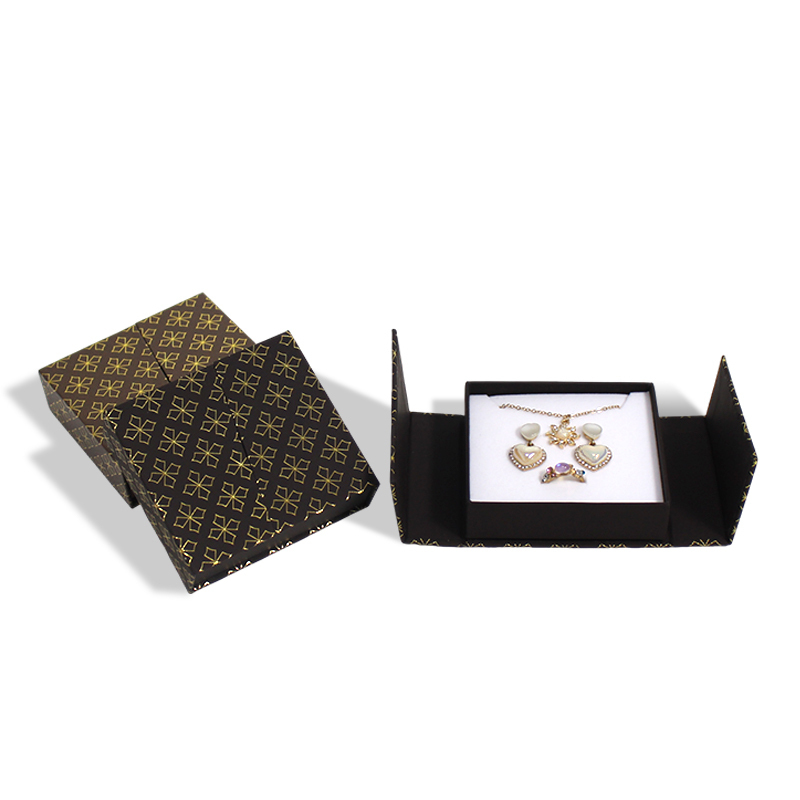 Double Opening Magnetic Jewelry Box With Sponge Insert