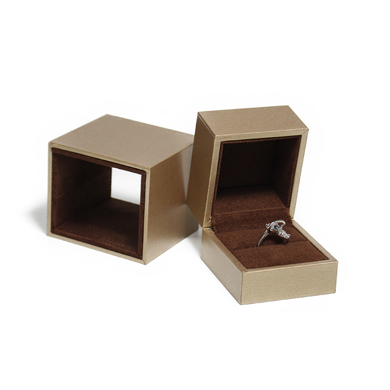 Luxury Leather Paper Jewelry Box Rectangle Shape for Necklace Ring Bracelet Packaging Set