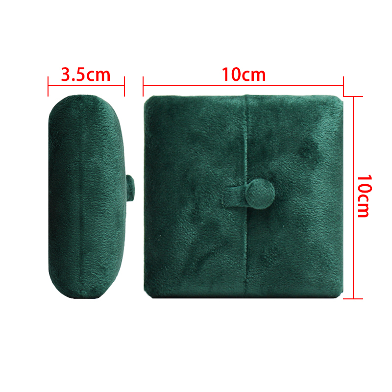 Velvet Green Luxury Microfiber Bracelet Gift Necklace Earring Microfiber Jewelry Packaging Box