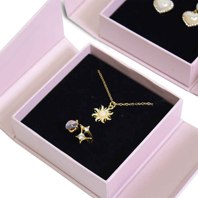 Eco Friendly Jewellery Packaging Box Personalised Custom Logo Hign End Cardboard Paper Double Door Jewelry Box