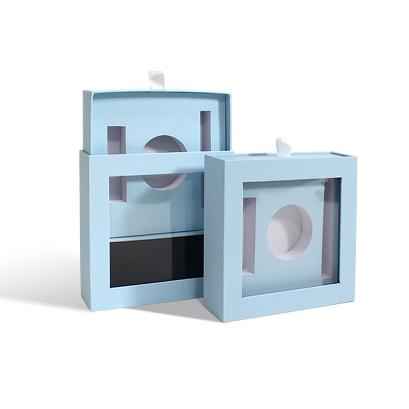 Makeup Gift Drawer Box With Window EVA Insert