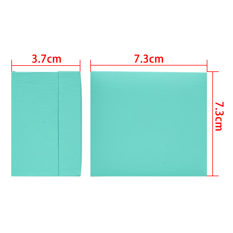 Eco-friendly Ring Box Blue Dislocation Flip Jewelry Packaging Customize Able Logo Pp Leather Material Necklace Box
