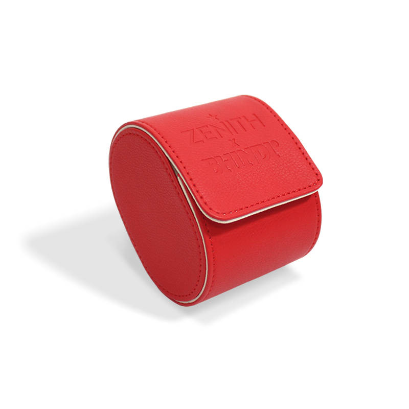 PU Leather Watch Roll Case 1 Watch Slot Display Gift Box