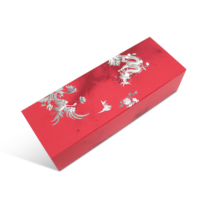 Wine Magnetic Foldable Gift Box With EPE Pearl Cotton
