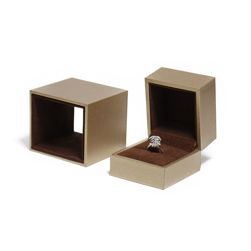 Luxury Leather Paper Jewelry Box Rectangle Shape for Necklace Ring Bracelet Packaging Set