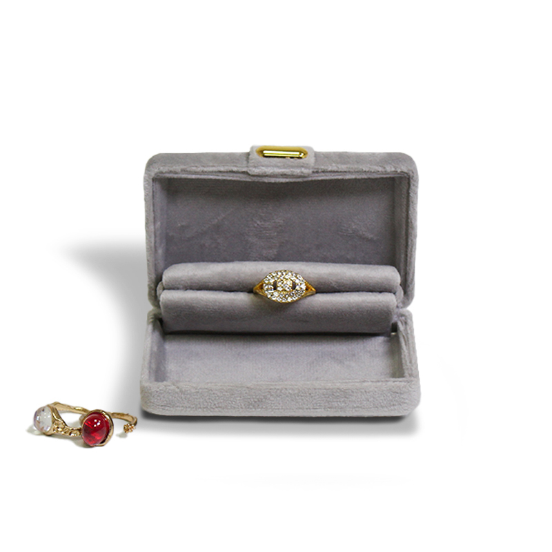 Eco-Friendly High-End Velvet Magnetic Closure Jewelry Packaging Box for Rings Earrings & Necklaces