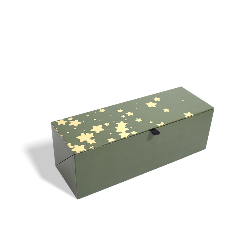 Rigid Clamshell Wine Box With Magnetic Closure Elegant