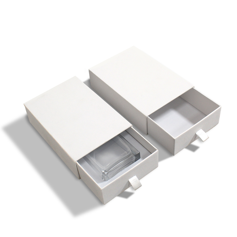 Cosmetics Perfume Drawer White Box With EVA Insert
