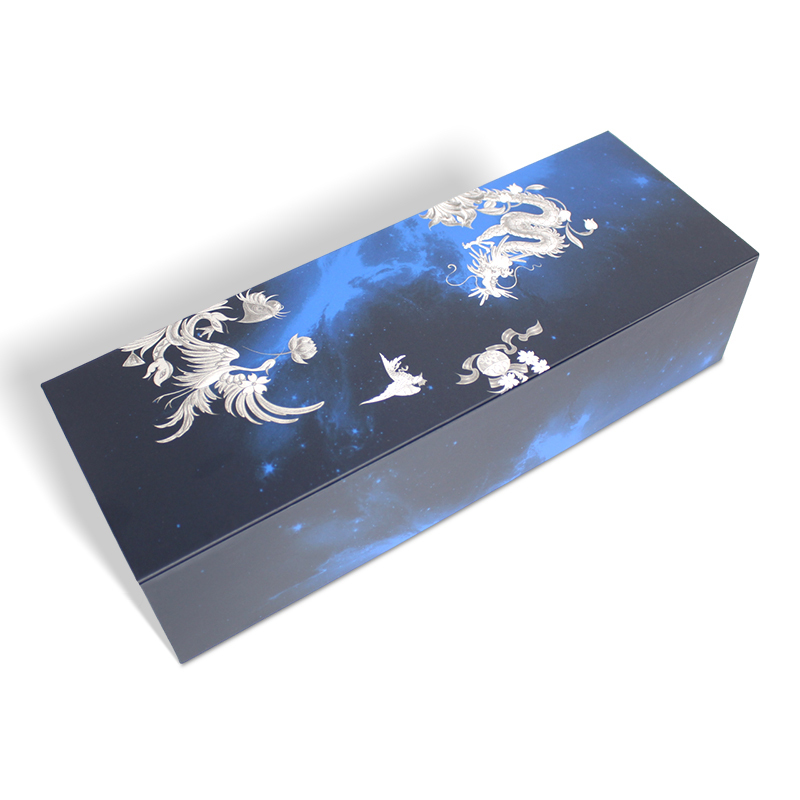 Wine Magnetic Foldable Gift Box With EPE Pearl Cotton