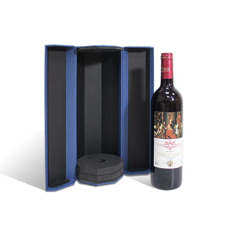Wine Magnetic Hexagon Tube Paper Box Foam EVA Insert