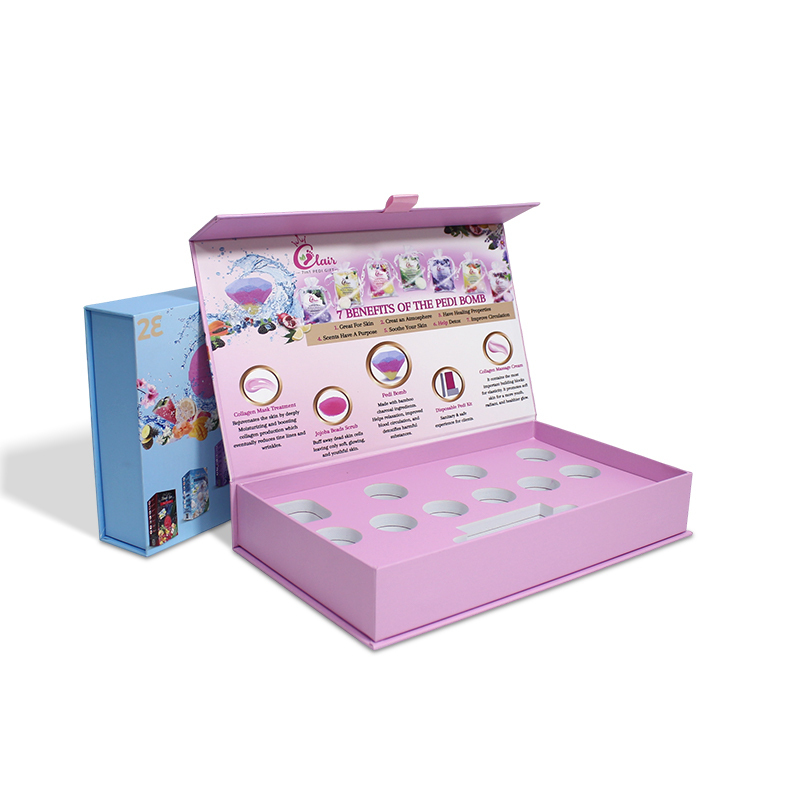 Clamshell Magnetic Cosmetic Box with EVA Insert