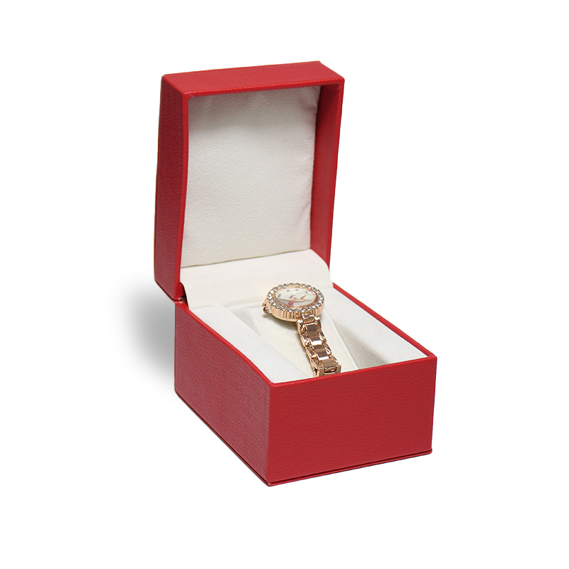 Pu Leather Gift Watch Packaging Case Fancy Paper Luxury Wrist Watch Storage Box