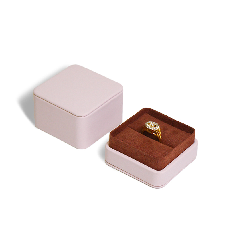 Jewellery Set Box Custom Embossed Necklace Bracelet Earring Ring Box Lid And Base Pu Leather Jewelry Box