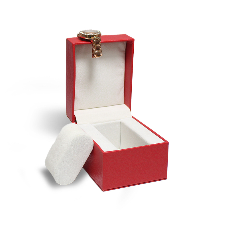 Pu Leather Gift Watch Packaging Case Fancy Paper Luxury Wrist Watch Storage Box