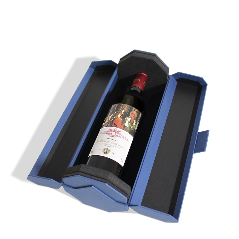 Wine Magnetic Hexagon Tube Paper Box Foam EVA Insert