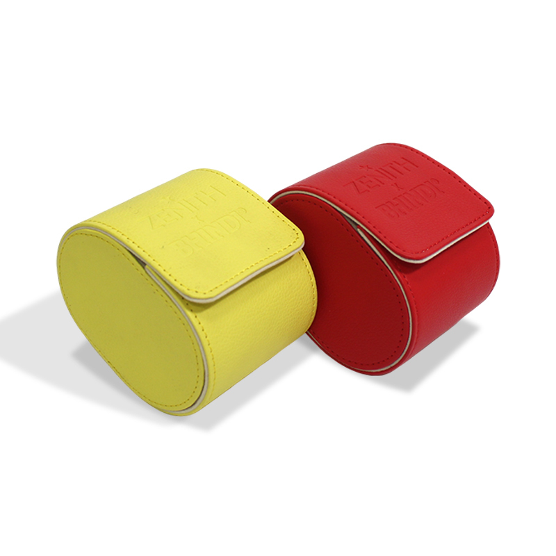 PU Leather Watch Roll Case 1 Watch Slot Display Gift Box