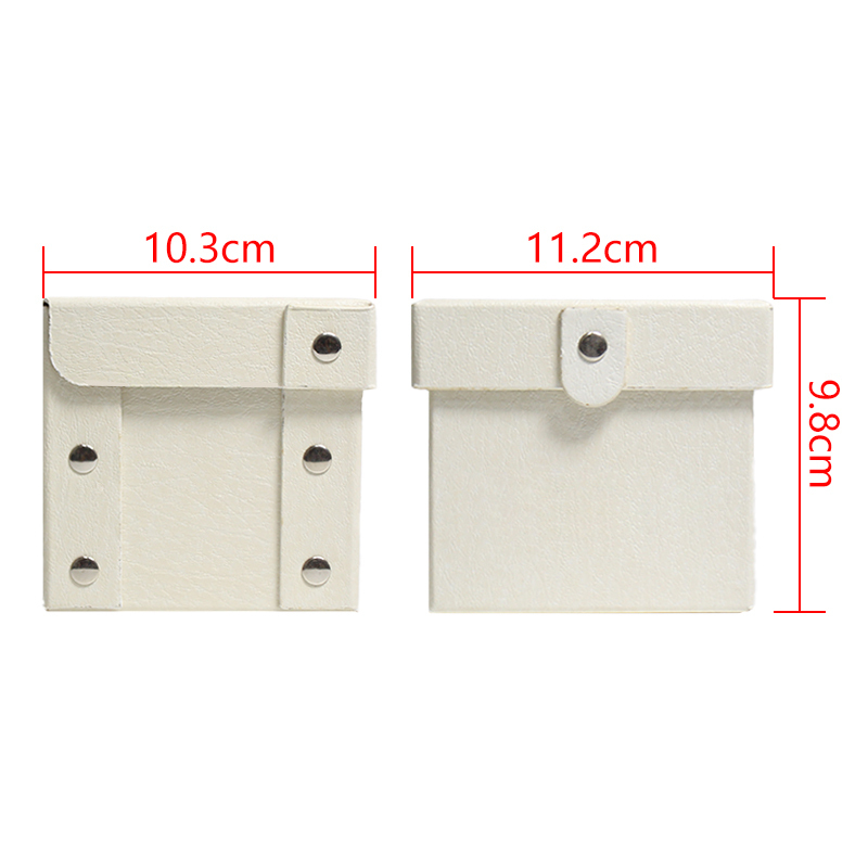 White Leather Watch Box Elegant Storage Case With Rivet Design For Luxury Watches Display And Protection