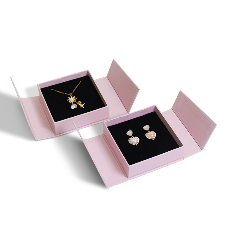 Eco Friendly Jewellery Packaging Box Personalised Custom Logo Hign End Cardboard Paper Double Door Jewelry Box