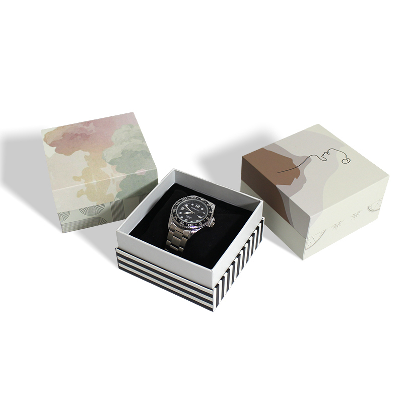 Watch Removable Lid Box With Neck Box With Pillow Foam Insert