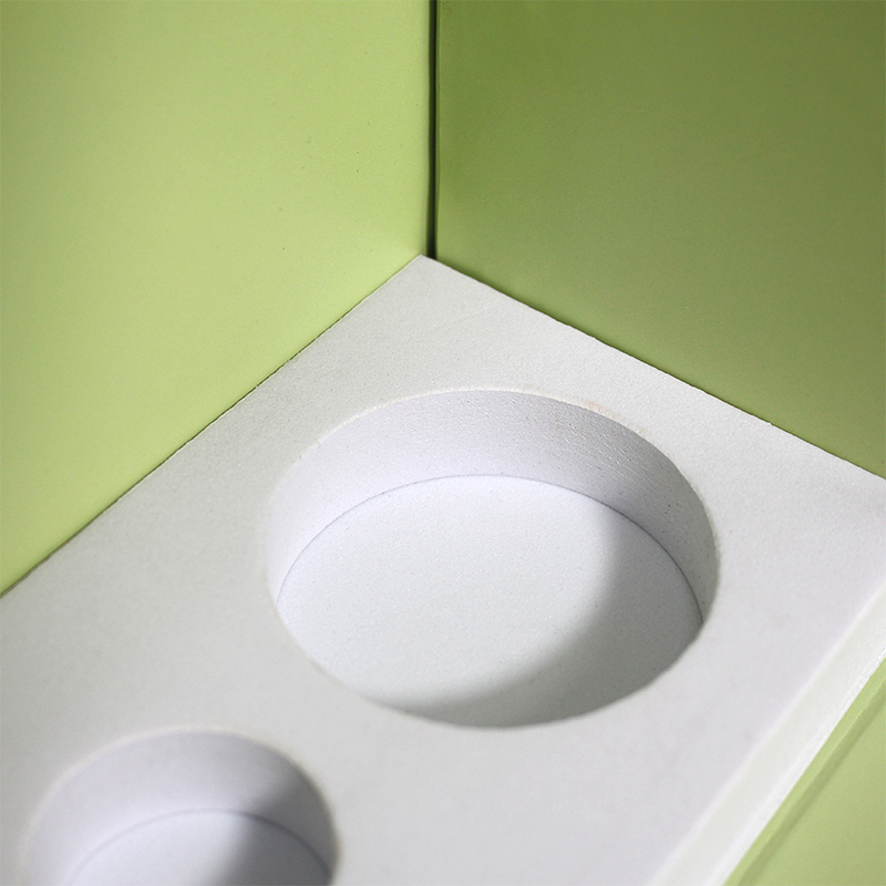 Newly Designed House-shaped Cosmetic Clamshell Magnetic Box With EVA Velvet Insert