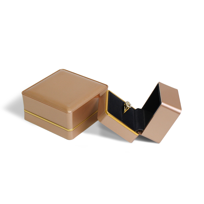 LED Jewelry Box Eco-Friendly Paperboard Closure Waterproof Design Hot Stamping Logo Rigid Box